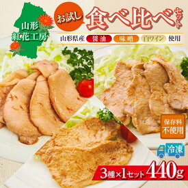 【ふるさと納税】山形紅花工房 お試し食べ比べセット(1人前×3種) FY25-496