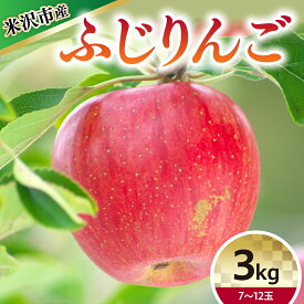 【ふるさと納税】【令和7年産】りんご ふじ 3kg 7〜12玉【12月上旬〜お届け】2025年産 りんご リンゴ 林檎 ふじ 3kg 7～12玉 産地直送 直送 農家直送 フルーツ 山形県 米沢市