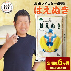 【ふるさと納税】米 令和7年産 はえぬき 5kg 【選べる定期便 3ヶ月 / 6ヶ月】 精米 白米 お米 令和7年産 定期便 3ヶ月定期便 6ヶ月定期便 全3回 全6回 おうちごはん 応援米 2025年産 国産米 送料無料 ブランド米 お米マイスター 山形県 米沢市