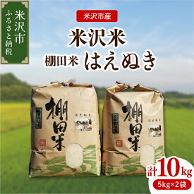 【ふるさと納税】【 令和7年産 】 米沢米 棚田米 はえぬき 10kg ( 5kg × 2袋 ) 特別栽培米 2025年産 産地直送 農家直送 米沢産 精米 米 お米 白米 ブランド米 贈答 ギフト 山形県 米沢市 常温保存