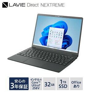 yӂ邳Ɣ[ŁzyViz m[gp\R 2025N09f NEC LAVIE Direct NEXTREME 13.3^Ch Ce Core&#153 Ultra 7 vZbT[ 258V Windows11 HOME 32GB  1TB SSD Microsoft office tXgu