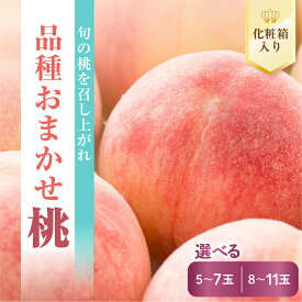 【ふるさと納税】【先行予約】 数量限定 令和8年産 もも 選べる内容量 5～7玉 | 8～11玉 品種おまかせ 2026年8月中下旬～9月上旬頃 お届け予定