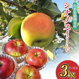 【ふるさと納税】【令和7年産 先行予約】山形県鶴岡市産 りんご シナノスイート3kg（7〜12玉）農事組合法人 産直センター | 返礼品 支援品 名産品 楽天ふるさと 納税 お取り寄せ ご当地