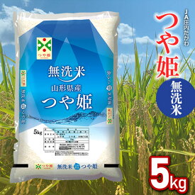 【ふるさと納税】令和5年産 つや姫【無洗米】5kg×1袋 JA庄内たがわ 2023年 山形県鶴岡市産 | つやひめ お米 おこめ 白米 精米 ブランド米 庄内 お取り寄せ