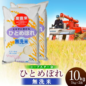 【ふるさと納税】令和7年産【新米】特別栽培米ひとめぼれ【乾式無洗米】10kg(5kg×2袋) 2025年産