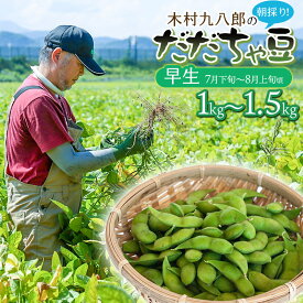 【ふるさと納税】【令和8年産先行予約】木村九八郎の朝採り！新鮮！だだちゃ豆 【早生（7月下旬～8月上旬頃発送）】 容量お選びください［1kg(250g×4袋)］［1kg(500g×2袋)］［1.5kg(500g×3袋)］ 枝豆 2026年　K-829