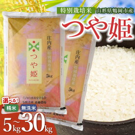 【ふるさと納税】令和8年産 新米 斎藤農場の特別栽培米 つや姫 容量・精米種類お選びください ［5・10・15・20・30kg］［精米・無洗米］ 山形県鶴岡市産 K-840・K-881・K-8120・K-8165・K-8240