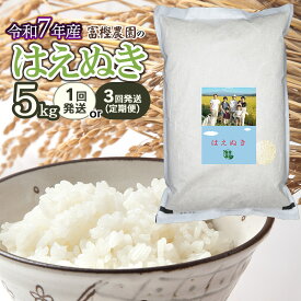 【ふるさと納税】【令和7年産先行予約】富樫農園のはえぬき 精米5kg　お選びください［1回発送・3回発送（3ヶ月定期便）］K-732