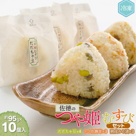 【ふるさと納税】佐徳のつや姫むすびセット（10個）【冷凍】　[K-731]