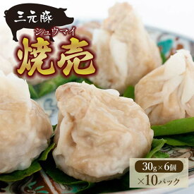 【ふるさと納税】 三元豚 焼売 シュウマイ （30g×6個入×10パック） 株式会社たませ 平田牧場 三元豚 焼売 しゅうまい 食品 中華 惣菜 おかず おつまみ