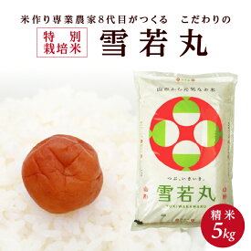 【ふるさと納税】≪新米予約≫ 特別栽培米 雪若丸 5kg 精米 令和8年産米 山形県産 ご希望の時期頃お届け 米 白米 庄内米 ブランド米 ごはん ご飯 農家直送 産地直送 東北 山形県 酒田市 庄内 発送時期が選べる
