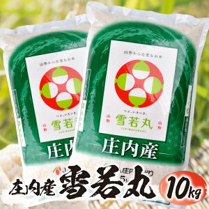 【ふるさと納税】雪若丸 5kg×2袋 計10kg 令和7年産米 山形県庄内産 ご希望の時期頃お届け 東北 酒田市 庄内地方 庄内平野 お米 精米 白米 ブランド米 庄内米 ごはん ご飯 農協 JA 産地直送 発送