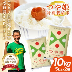 【ふるさと納税】最優秀金賞受賞農家が作った つや姫 特別栽培米 計10kg 5kg×2袋 令和7年産米 山形県産 ご希望時期頃お届け 米 お米 精米 白米 庄内米 ブランド米 ごはん ご飯 東北 山形県 酒田市 庄内 産地直送