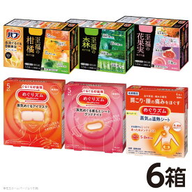 【ふるさと納税】花王 めぐりズムとバブ 至福のめぐり浴 詰合せ 蒸気めぐるアイマスク 蒸気の温熱シート 蒸気めぐる首もとシート グッドナイト 至福の柑橘めぐり浴 至福の森めぐり浴 至福の花果実めぐり浴 入浴剤 炭酸 医薬部外品 酒田市 庄内 リラックス 蒸気 血行促進