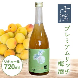 【ふるさと納税】 子宝リキュール プレミアムリッチ梅酒 720ml×1本 東北 山形県 酒田市 庄内地方 子宝 フルーツ リキュール 梅 南高梅 お酒 楯の川酒造 楯野川