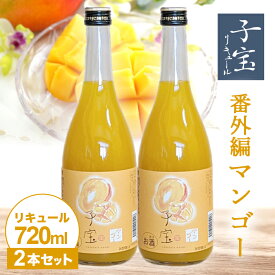 【ふるさと納税】子宝リキュール 番外編マンゴー 720ml×2本 東北 山形県 酒田市 庄内地方 子宝 フルーツ くだもの お酒 楯の川酒造 楯野川