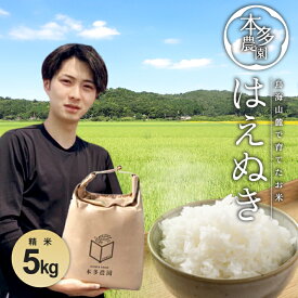 【ふるさと納税】はえぬき 精米 5kg 令和7年産米 山形県酒田産 ご希望の時期頃お届け 東北 山形県 酒田市 庄内地方 庄内平野 米 お米 白米 ブランド米 ご飯 ごはん 農家直送 産地直送 本多農園