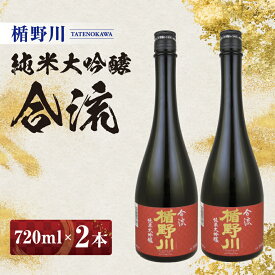 【ふるさと納税】≪山形県内限定流通品≫ 楯野川 純米大吟醸 合流 720ml 2本セット ※着日指定不可 日本酒 庄内地方 酒田市 楯の川酒造