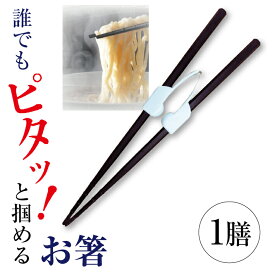 【ふるさと納税】だれでもお箸 1膳 おはし はし 箸 介護用箸 リハビリ箸 トング箸 リハビリテーション 介護 介助 介護用品 サポート 高齢者 子供 誰でも 右手左手兼用 右利き 左利き 掴みやすい 便利グッズ Canday イデアルファーロ 東北 山形県 酒田市