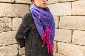 楽天市場 大判ストール 紫の通販