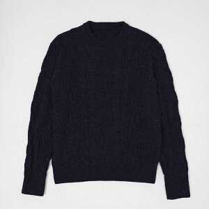 【ふるさと納税】ウール100% ミドルゲージ ケーブルセーター 《ホワイト/ダークブルー/グレー》satosenistandard / 男性用 女性用 ユニセックス 男女兼用 メンズ レディース M L XL LL 2L 日本製 季