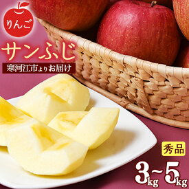 【ふるさと納税】《先行予約》 令和8年産 りんご「サンふじ」秀品 選べる 3kg - 5kg 山形県産【2026年12月上旬頃から2027年1月中旬頃発送予定】 2026年産 山形産 果物 フルーツ 林檎 アップル 果実 お取り寄せ ご当地 特産 産地 直送 贈答 ギフト