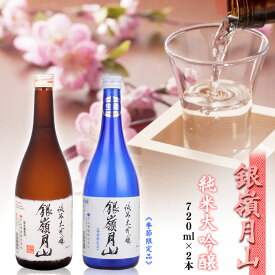 【ふるさと納税】銀嶺月山 純米大吟醸 火入れと生酒 飲み比べセット 計2本（各720ml）【2024年7月末頃までに順次発送予定】 ／ 日本酒 地酒 生酒 受賞酒 お取り寄せ ご当地 特産 土産 晩酌 詰め合わせ 詰合せ 春 夏 贅沢 アウトドア 東北 山形