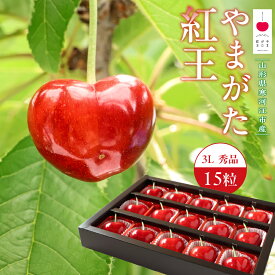 【ふるさと納税】【先行予約】 令和8年産 さくらんぼ やまがた紅王 3Lサイズ 秀品 15粒 チョコ箱入 2026産 山形県産【2026年6月中旬頃〜6月下旬頃発送予定】※配送不可 沖縄・離島フルーツ 果物 果実 山形産 贈答 ギフト 直送 お取り寄せ