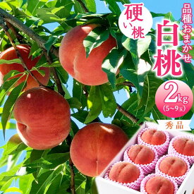 【ふるさと納税】 選べる！有機肥料栽培 硬めの 白桃 2kg 〜 3kg 秀品 品種おまかせ 山形産 【2025年8月下旬頃〜10月上旬頃発送予定】／ 果物 フルーツ お取り寄せ 産地直送 東北 山形 2025年産 令和7年産 2キロ 3キロ 2gk 3kg ふるさと納税 桃