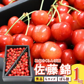 【ふるさと納税】【先行予約】 山形県産 さくらんぼ 佐藤錦 L 秀品 1kg （ばら詰）令和8年産【2026年6月上旬頃〜下旬頃発送予定】※配送不可 沖縄・離島フルーツ 果物 果実 山形産 1キロ 2026年産 令和8年 直送 お取り寄せ