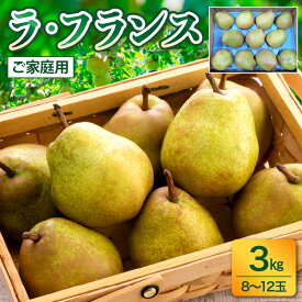 【ふるさと納税】西洋梨 ( ラ・フランス ) 3kg ご家庭用 ラフランス フルーツ 果物 お取り寄せ 送料無料 山形県 上山市 0017-2615
