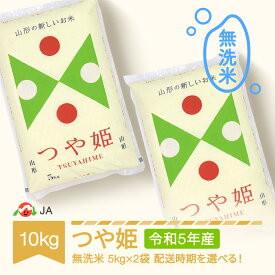 【ふるさと納税】 米 10kg 5kg×2 つや姫 無洗米 令和5年産 2023年産 山形県村山市産 送料無料※沖縄・離島への配送不可