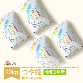 【ふるさと納税】 米 雪むろ米 つや姫 20kg 2023年産 令和5年産 精米 送料無料※沖縄・離島への配送不可