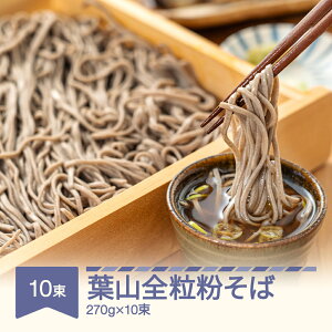 【ふるさと納税】松田製麺 葉山全粒粉そば 270g×10束