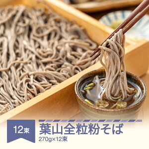 【ふるさと納税】松田製麺 葉山全粒粉そば 270g×12束