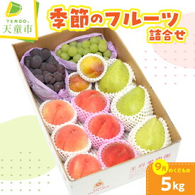 【ふるさと納税】 季節 の フルーツ 詰合せ ( 9月分 ) 約 5kg 令和8年産 先行予約 2026年 桃 白桃 黄桃 ぶどう 大粒 りんご 梨 和梨 西洋梨 果物 くだもの フルーツ 山形 お取り寄せ 産地直送 送料無料【 山形県 天童市 】