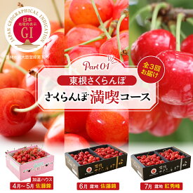 【ふるさと納税】【定期便】2026年産 先行予約 GI 東根 さくらんぼ 満喫コース Part1【2026年4月下旬～5月中旬からスタート】サクランボ 佐藤錦 紅秀峰 フルーツ 果物 くだもの 500g 800g 900g 令和8年産 化粧箱 産地直送 期間限定 特産品 お取り寄せ 山形県 東根市