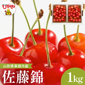 【ふるさと納税】2026年産 さくらんぼ 佐藤錦 秀品 1kg バラ詰め (500g×2パック) | フルーツ 果物 くだもの サクランボ Lサイズ 箱入り 化粧箱 期間限定 冷蔵配送 先行予約 お取り寄せ 人気 おすすめ ご当地 特産 産地直送 山形県 東根市