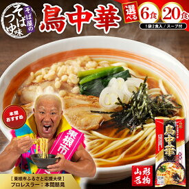 【ふるさと納税】山形名物 鳥中華 スープ付 (選べる 6人前 / 20人前 )/ らーめん ラーメン 中華そば 醤油ラーメン 醤油 乾麺 中華麺 常温保存 みうら食品提供 山形県 東根市