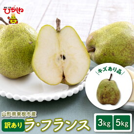 【ふるさと納税】【令和8年産 先行予約 】 訳あり ラ・フランス 家庭用 ( 選べる : 3kg / 5kg )| ラフランス 西洋梨 洋なし 洋ナシ 洋梨 果物 くだもの フルーツ 秋 旬 傷 規格外 産地直送 ご当地 特産品 お取り寄せグルメ 東北 山形 山形県 東根市