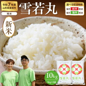 【ふるさと納税】【 先行予約 】 米 雪若丸 10kg ( 5kg ×2袋 ) | 令和7年産 新米 配送時期が選べる お米 精米 ブランド米 ご飯 おにぎり 弁当 小分け 便利 個包装 取り寄せ ご当地 特産 送料無料 産地直送 東北 山形県産 山形県 東根市