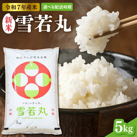 【ふるさと納税】【令和7年産米】選べる配送時期 雪若丸 5kg（5kg×1袋）山形県 東根市産 | 先行予約 先行受付 新米 配送時期が選べる ブランド米 お米 精米 ご飯 おにぎり 弁当 取り寄せ ご当地 特産 送料無料 産地直送 東北 山形県産