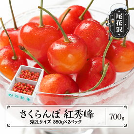 【ふるさと納税】先行予約 さくらんぼ 紅秀峰 秀2Lサイズ 700g (350gx2パック) バラ詰め化粧箱 2027年産 令和9年産 山形県産 送料無料 サクランボ※沖縄・離島への配送不可
