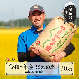 【ふるさと納税】新米 令和8年産 玄米 はえぬき 30kg 配送時期選べる 11月上旬~3月下旬発送 ja-hagxb30