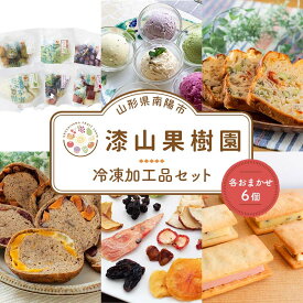 【ふるさと納税】 漆山果樹園冷凍加工品セット (各6個) 『漆山果樹園』 冷凍フルーツ ジェラート ケークサレ ベーグル ドライフルーツ バターサンド 菓子 デザート 山形県 南陽市 [2418]