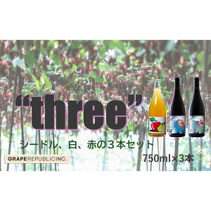 yӂ邳Ɣ[Łz Op gTHREEh 3{Zbg 750ml × 3{ w()O[vpubNx V[h C ԃC R` zs [2422]