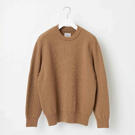 【ふるさと納税】≪順次発送≫【Yonetomi】EX FINE WOOL RIB KNIT PULLOVER CAMEL キャメル ニットプルオーバー 服 洋服 ユニセックス メンズ レディース ブランド 山形県 山辺町 送料無料 yt-epxxc-sn ※沖縄・離島への配送不可