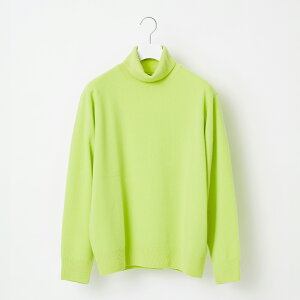 yӂ邳Ɣ[ŁzᏇyYonetomizYonetomi×Spiber NEW BASIC KNIT TURTLE NECK PULLOVER LIME C j[x[VbNjbg  m jZbNX Y fB[X uh R` RӒ 