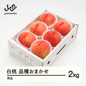 【ふるさと納税】【先行予約】 もも 白桃 秀品 品種おまかせ 化粧箱入り 約2kg 令和8年産 2026年産 山形県産 果物 送料無料 ns-mohtx2 ※沖縄・離島への配送不可