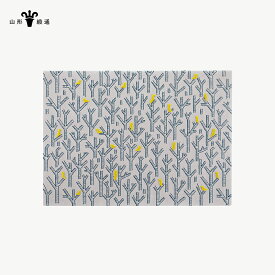 【ふるさと納税】 【山形緞通】birds in the forest (L) [絨毯 じゅうたん ラグ カーペット oc-lpbfl]